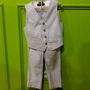 2 piece vest/ pant